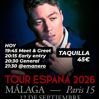Emanero en concierto - Tour España 2026